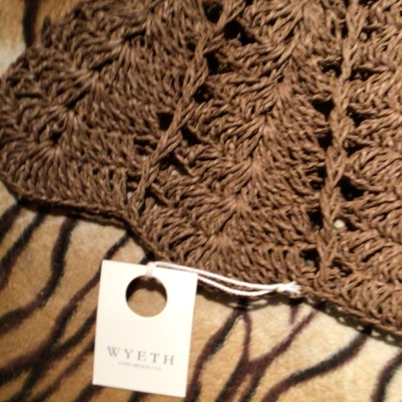 SALe! NEW!rare Wyeth chocolate bell straw paper hats main image 5
